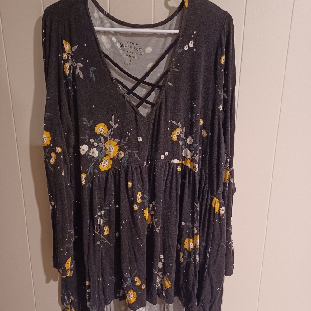 Babydoll tunic, Torrid, size 2